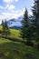 Beautiful landscape along the Jungfraujoch railway line.