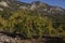 Beautiful landscape along the Lycian path, mountains, pomegranate garden, travel turkey