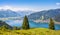 Beautiful landscape with Alps and in Zell am See, Austria