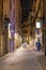 Beautiful landscape of the ancient narrow street in Florence, It