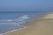 Beautiful landscape the Arabian blue Sea in Goa India