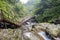 Beautiful landscape around Xinliao waterfall trail