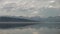 Beautiful landscape on background calm water of Lake Hubsugul.