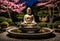 Beautiful landscape of a Buddhist Zen garden. Meditation, peace of mind