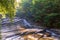 Beautiful landscape on Cascadilla Gorge Trail in Ithaca