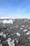 Beautiful landscape of chunks of glaciers in Iceland