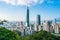 Beautiful landscape and cityscape of taipei 101 building and architecture in the city