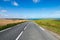 beautiful landscape of the coast in northern France with the English Channel in the background