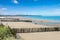 beautiful landscape of the coast in northern France with the English Channel in the background