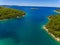 Beautiful landscape of Dalmatian coast Croatian