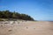 A beautiful landscape of dunes on the coastline of Baltic sea