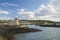 Beautiful landscape of fishing town in Ireland