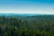 Beautiful landscape with forest in the national park Repovesi, Finland