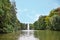 Beautiful landscape, Fountain Snake in the National Arboretum Sofiyivka, Uman, Ukraine