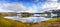 Beautiful Landscape Glacial Lake Panorama