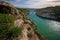 Beautiful landscape of Gozo, in background Mgarr ix-Xini Tower a