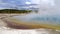 Beautiful landscape of Grand Prismatic Spring in Yellowstone National Park