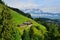 Beautiful landscape at Hahnenkamm ski run on Kitzbuhel