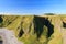 Beautiful landscape of hill and rock at Dunnottar castle area