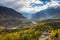 Beautiful Landscape of Hunza Valley in Autumn season.