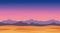 Beautiful landscape illustration of twilight mountains, free EPS vector art - Scenic panorama of mountains at dusk