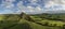 Beautiful landscape image of Parkhouse Hil viewed from Chrome Hill in Peak District National Park in early Autumn