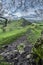 Beautiful landscape image of Parkhouse Hil viewed from Chrome Hill in Peak District National Park in early Autumn