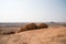 Beautiful landscape with an interesting geological history. Big sandstones. Damaraland, Namibia