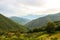 Beautiful landscape in Italian nountains near Castiglione di Garfagnana