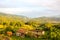 Beautiful landscape in Italian nountains near Castiglione di Garfagnana