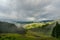 Beautiful landscape of Japanese high mountain countryside