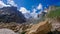 Beautiful landscape of Karakorum mountain in summer, Laila Peak and Gondogoro Glacier Khuspang camp, K2 trek, Pakistan