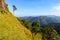 Beautiful landscape, Khao Chang Phuak Mountain with golden grass field and blue sky