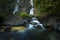 beautiful landscape of klong lan water fall at kamphaeng pet northern of thailand