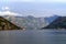 Beautiful landscape Kotor bay, Boka Kotorska, Montenegro, Europe.