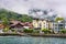 Beautiful Landscape of Lake Brienz and City Old Town Interlaken, Switzerland., Cityscape Scenery and Architecture Building of Swis