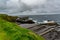 Beautiful landscape limestone rocks along the coastal walk route from Doolin to the Cliffs of Moher