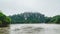 Beautiful landscape of Mahakam Ulu, tropical rainforest on the banks of Mahakam