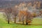 Beautiful landscape in Mehedinti Mountains in autumn