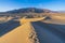 Beautiful landscape  of  Mesquite Flat Sand Dunes. Death Valley National Park, California, USA