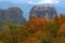 Beautiful landscape of monasteries and rocks of Meteora