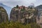 Beautiful landscape of monasteries and rocks of Meteora