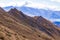 Beautiful landscape of the Mount Aspring mountains and Wanaka lake from Roys Peak Track South Island New Zealand.