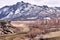 Beautiful landscape. Mountain landscape. Gray stones. Dry grass