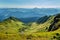 Beautiful landscape of mountain range and meadows ukraine marmarosh