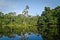 Beautiful landscape of nature reflected in amazon