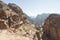 Beautiful Landscape near Monastery ad deir, ancient city of Petra
