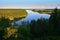 Beautiful landscape of Nemunas river loop in Lithuania