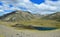 Beautiful landscape in New Zealand with lake Tennyson and mountains. Molesworth station, South Island