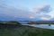 Beautiful landscape panorama with famous icelandic lake region m